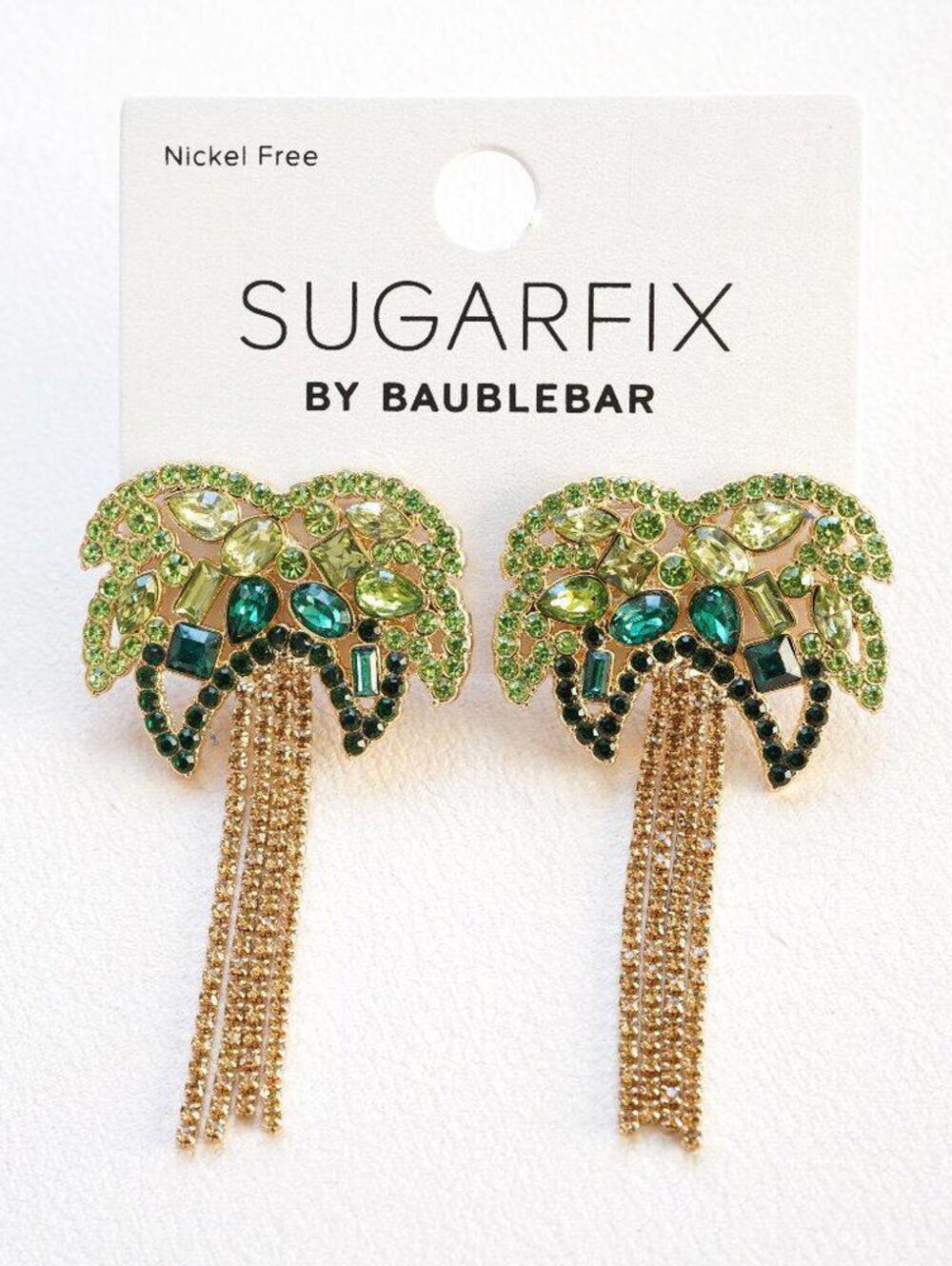 Sugarfix by BaubleBar Crystal Palm Tree Earrings